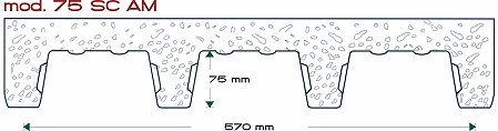 lamiere collaboranti modello 75 SC AM